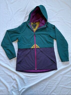Burton Narraway Hooded Jacket Teal & Purple Womens Small